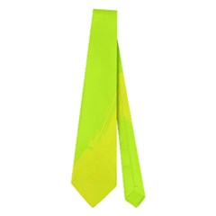 Simple Yellow And Green Neckties (two Side) 