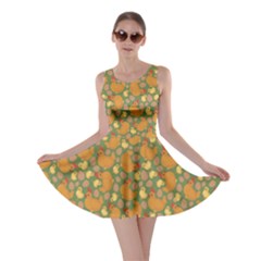 Green Chicken Flat Pattern Skater Dress