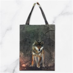 Awesome Wolf In The Night Classic Tote Bag