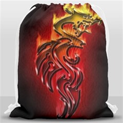 Dragon Fire Drawstring Bag (large)