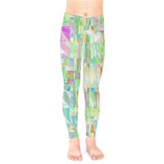 Pastel Quilt Background Texture Kids  Legging