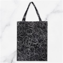Pattern Effet Lignes Blanc Classic Tote Bag