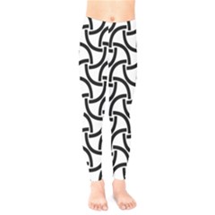 Background Monochrome Geometric Kids  Leggings