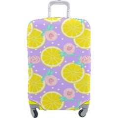 Purple Lemons  Luggage Cover (large)