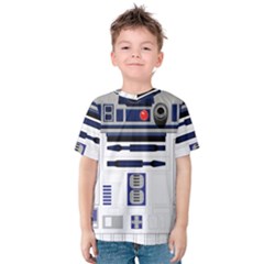 Robot R2d2 R2 D2 Pattern Kids  Cotton Tee