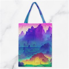 Abstract Geometric Landscape Art 3d Classic Tote Bag