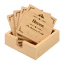 Personalized Family Name Bamboo Coaster Set View1