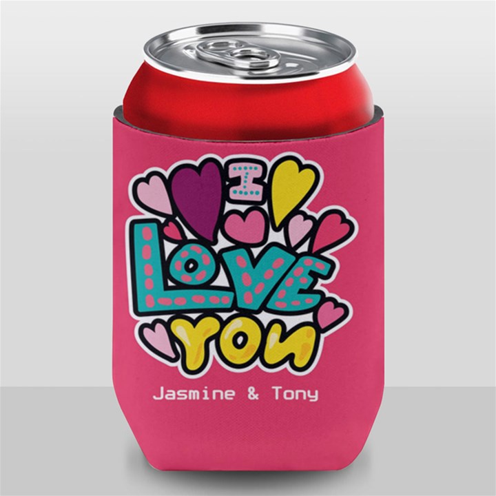 Personalized I LOVE U Can Cooler