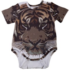 Tiger Comic Cartoon Animal Baby Short Sleeve Bodysuit