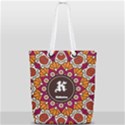 Flower Pattern Full Print Rope Handle Tote (Small) View2