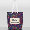 Flower Pattern Full Print Rope Handle Tote (Small) View1
