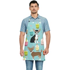 Chihuahua Bubble Kawaii Boba Tea Cute Dog Kitchen Apron