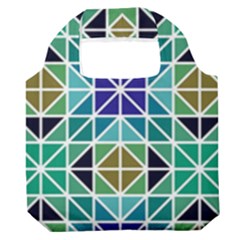 Mosaic Triangle Symmetry Premium Foldable Grocery Recycle Bag