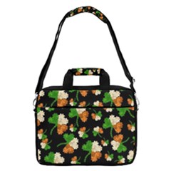 Clove Leaves Dark Shamrock Handraw 16  Shoulder Laptop Bag