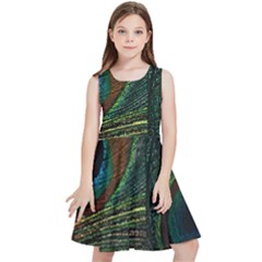 Peacock Feathers, Feathers, Peacock Nice Kids  Skater Dress