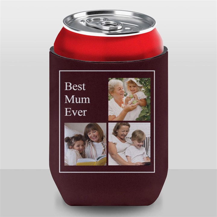 Personalized Photo Best Mum Can Cooler Can Cooler