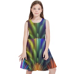 Abstract Colors - , Abstract Colors Kids  Skater Dress