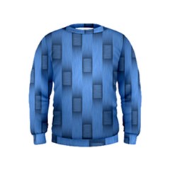 Blue Pattern Texture Kids  Sweatshirt