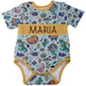 Personalized Monster Name Baby Short Sleeve Bodysuit Baby Short Sleeve Bodysuit View1