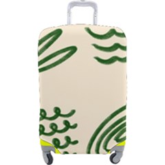 Elements Scribbles Wiggly Lines Luggage Cover (large)