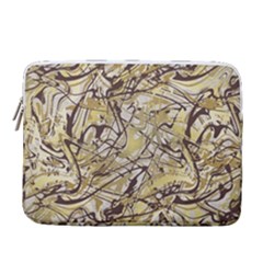 Marble Texture Pattern Seamless 15  Vertical Laptop Sleeve Case With Pocket