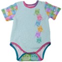 Personalized Jelly Bear Name Baby Short Sleeve Bodysuit Baby Short Sleeve Bodysuit View1