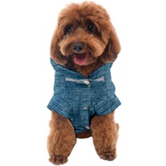 White And Blue Brick Wall Dog Coat