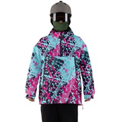 Colorful Splashes Grunge, Abstract Art Men s Ski And Snowboard Waterproof Breathable Jacket