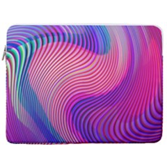 Swirl Twirl Design Pattern Purple 17  Vertical Laptop Sleeve Case With Pocket