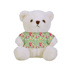 Retro 1880s Flowers Pattern 17 Full Print Cuddly Teddy Bear