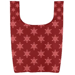 Illustrations Red Abstract Pattern Seamless Texture Foldable Shopping Bag