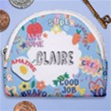 Personalized Positive Quotes Name Any Text Horseshoe Style Canvas Pouch View1