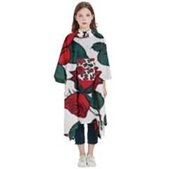 Roses Kids  Hooded Rain Ponchos