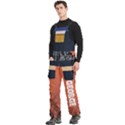 Custom Mix Color Any Text Name Men s Side Zip Front Pouch Ski And Snowboard Bib Pants	 View2