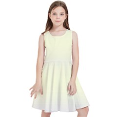 Pale Violet To Cream Yellow Bilinear Gradient Kids  Skater Dress