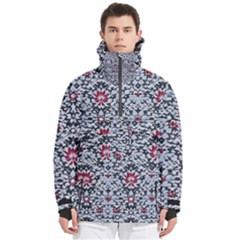 Gothic Leaf Pattern 6 Men s Pullover Zip Ski And Snowboard Waterproof Breathable Jacket