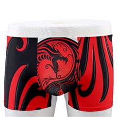Red Yin Yang Dragons Men s Boxer Briefs