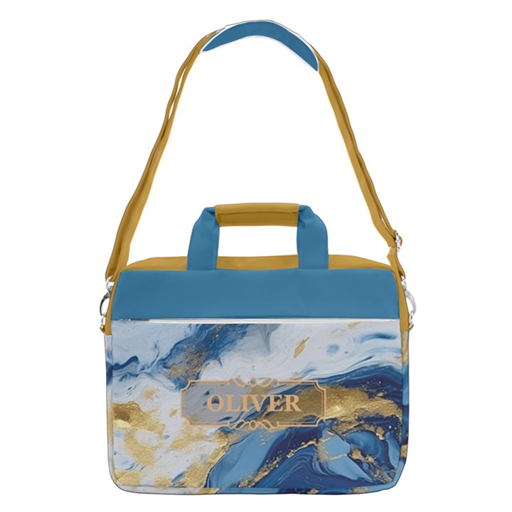 Personalized Marble Name MacBook Shoulder Laptop Bag MacBook Pro 15  Shoulder Laptop Bag
