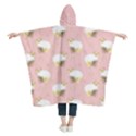 Personalized Name Cat Kids  Hooded Rain Ponchos View2