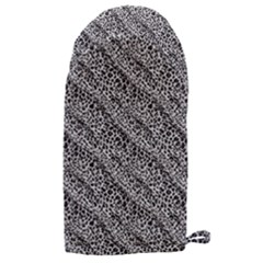 Silver Leopard Microwave Oven Glove