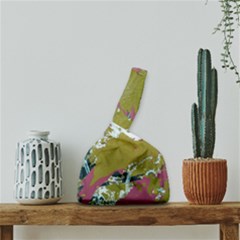 Colorwoven Abstract Print Japanese Wrist Knot Bag