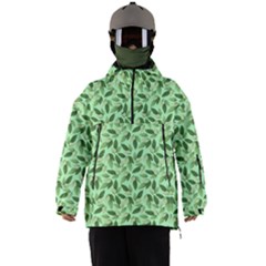 Leaves Pattern Texture Seamless Men s Ski And Snowboard Waterproof Breathable Jacket