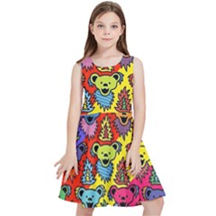Grateful Dead Jam Bears Kids  Skater Dress
