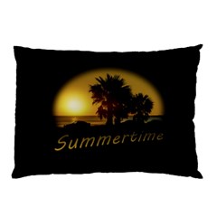 Sunset Scene At The Coast Of Montevideo Uruguay Pillow Cases