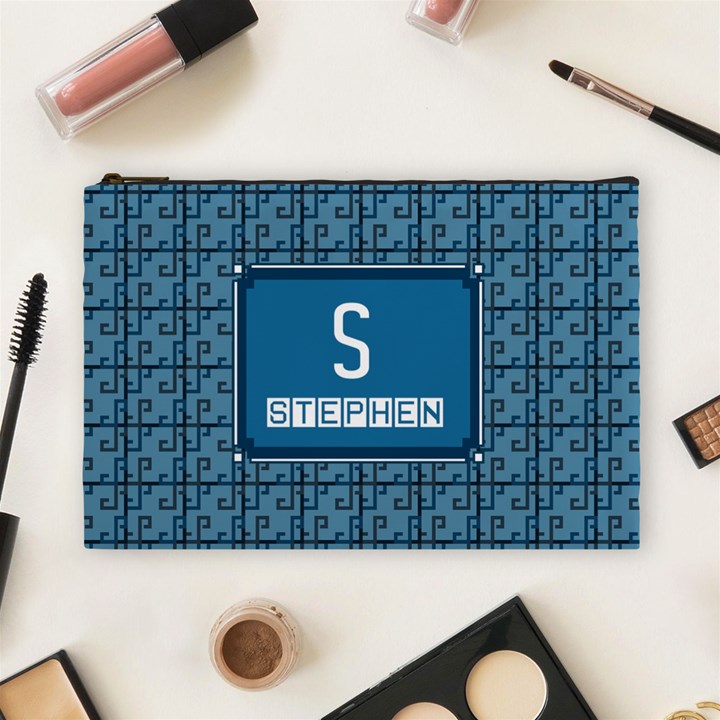 S for Stephen Cosmetic Bag (Large)