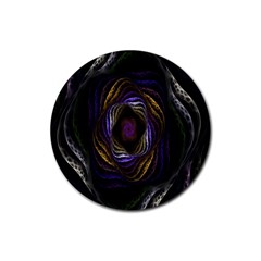 Abstract Fractal Art Rubber Coaster (round) 