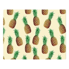 Pineapple Wallpaper Pattern Double Sided Flano Blanket (large) 