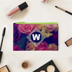 Vintage Monogram Flower Vintage Monogram Flower Cosmetic Bag (xs)