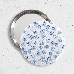 A Lot Of Skulls Blue 2 25  Handbag Mirrors