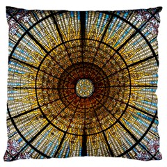 Barcelona Glass Window Stained Glass Standard Flano Cushion Case (two Sides)